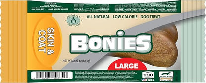 Bonies Edible Treats for Large Dogs (1 Bone, Skin & Coat)