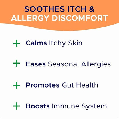 Dog Allergy Relief Chews — Anti-Itch Skin & Coat Supplement: No Fillers, Just Flavor - Itchy Skin Relief Treatment w/Omega 3 Fish Oil - Itching&Paw Licking - 360Ct (BBQ Chicken)