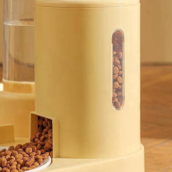 Feeding Bowl Set - Dog Water Dispenser, Detachable Food Bowl with Bell with Sturdy Construction, Animal Accessory Featuring Convenient Design, Wet and Dry Feeding Solution for Small Medium Pets