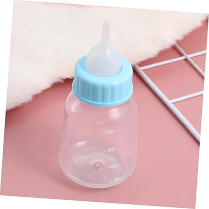 Kisangel 120ml PET Nursing Bottle Set for Cats and Dogs Adjustable PET Feeder Scale Includes Feeding Bottle for Kittens and Puppies