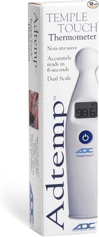 Adtemp 427 Temporal Contact Thermometer LCD Display 427 12 per Pack