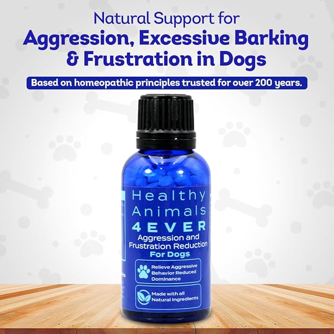 HA4E - Calming Tablets for Stressed and Aggressive Dogs - Reduce Dog Aggression & Promote Relaxation - All-Natural, Homeopathic Remedy - 300 Tablets