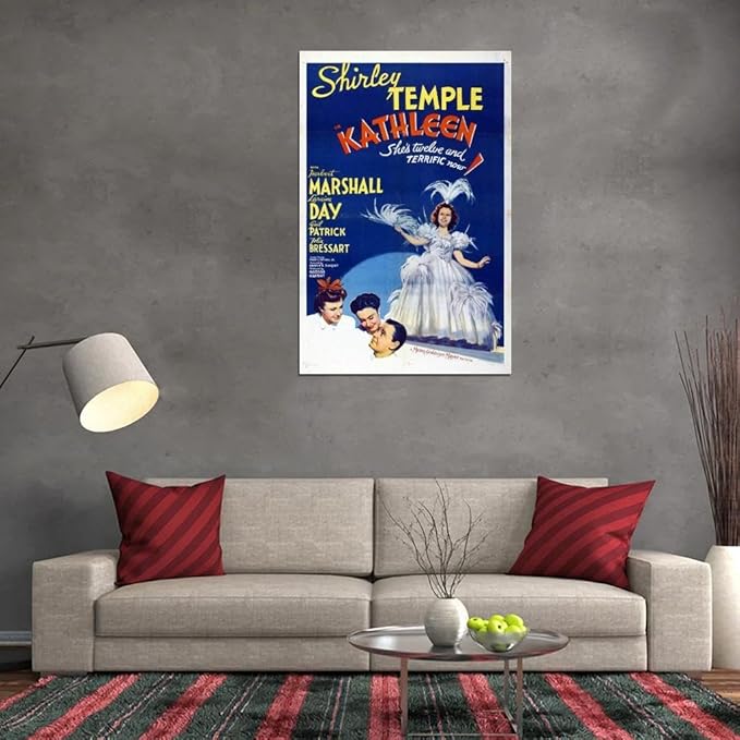 Black Empire Kathleen Movie Shirley Temple Herbert Marshall Laraine Day Gail Room Decor Wall Art Print 12x16 Poster