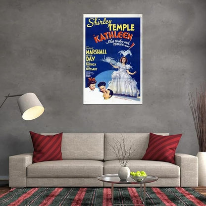 Black Empire Kathleen Movie Shirley Temple Herbert Marshall Laraine Day Gail Room Decor Wall Art Print 18x24 Poster