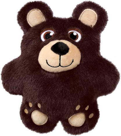 KONG Snuzzles Dog Toy, Plush Squeaker, Crinkle Sounds, Soft Durable Indoor Play (Bear, Medium)