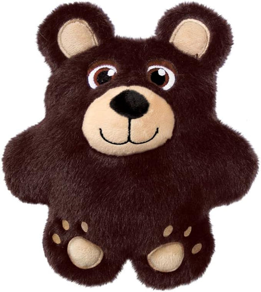 KONG Snuzzles Dog Toy, Plush Squeaker, Crinkle Sounds, Soft Durable Indoor Play (Bear, Medium)