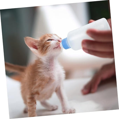 SUPVOX 3Pcs Pet Feeding Bottles for Newborn Kittens and Puppies Leak Resistant Milk Feeders with Capacity Lightweight and Portable Pet Supply Kit for Home Use