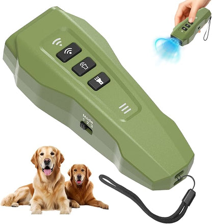 Dog bark Deterrent Device,Ultrasonic Anti Barking, Rechargeable Anti-Barking Device for Dogs Safe & Effective Portable Anti Barking Safe and Effective for Indoor and Outdoor use (Green)
