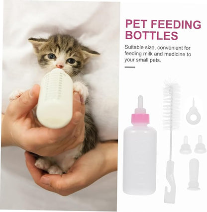 SUPVOX Pet Nursing Bottle Kit Dog Puppy Kitten Milk Feeder Bottles Pet Feeding for Newborn Animals