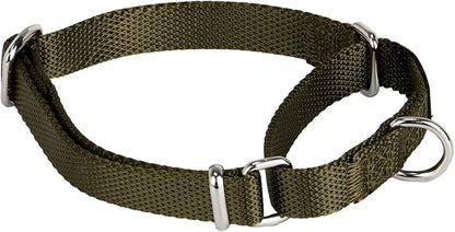 Hyhug Martingale Collar for Dogs Small Green |Escape - Proof Heavy Duty Nylon Durable No Buckle, Ideal for Training & Daily Walks