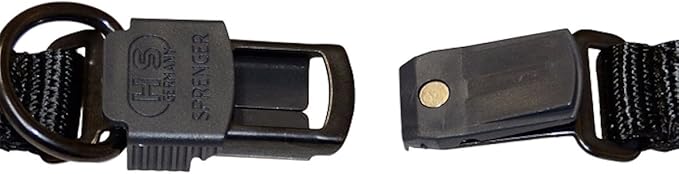 Herm Sprenger 19" Neck-tech Nylon Style with Security Buckle and Black Finish, One Size