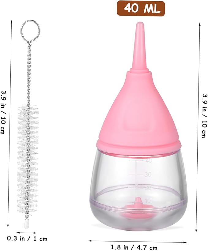 Abaodam Dog Bottles for Puppies Milk Kitten Bottles for Nursing Pet Supplies Silicone Nipples