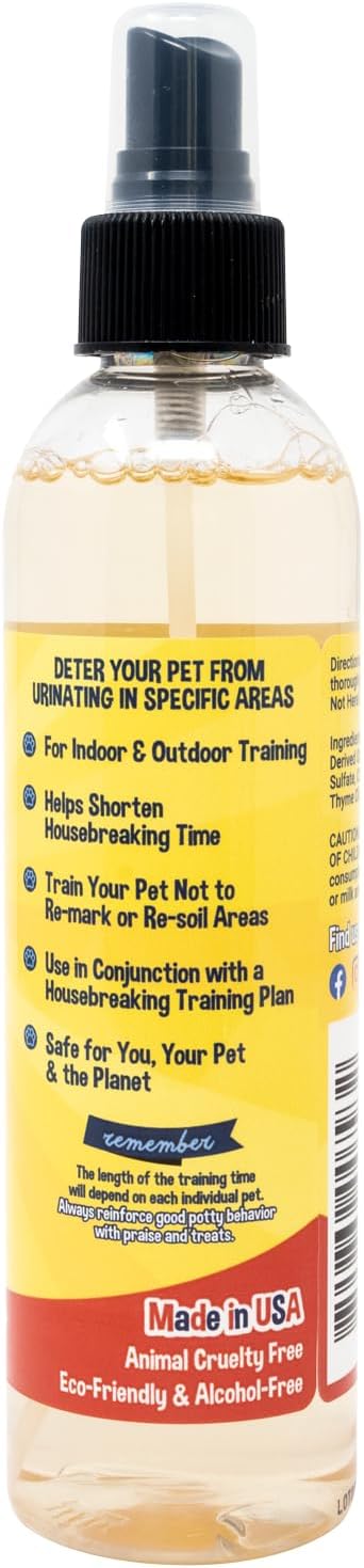 Bodhi Dog Not Here Spray - Trains Pets Where Not To Pee - Dog & Puppy Potty Training Spray to Stop Marking & Urinating Indoors or Outdoors - Safe for Furniture, Carpet & Floors - Made in USA (8 Fl Oz)