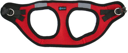 Max and Neo Nanu Small Dog Reflective Dog Harness - We Donate a Harness to a Dog Rescue for Every Harness Sold (Medium, RED)