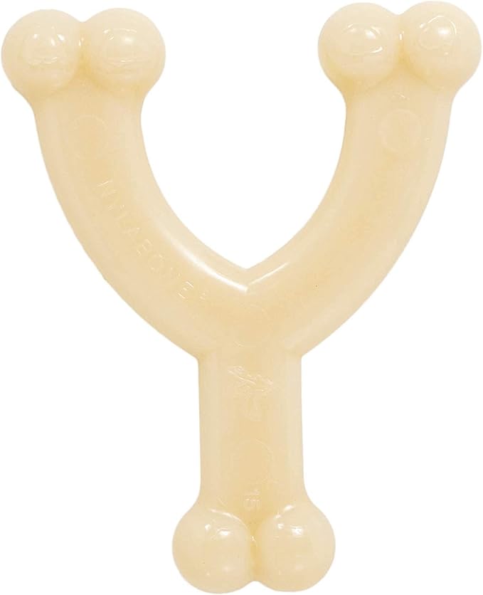 Nylabone Original Wishbone Power Chew Toy for Dogs, Dog Toys for Aggressive Chewers, Original Flavor, Small - Up to 25 Ibs, 1 Count