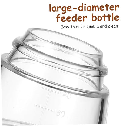 PET Nursing Bottle Set 6-Piece Puppy Milk Feeder Kitten Nursing Bottle with Replaceable Nipples for Newborn Pets Easy to Use Feeding Supplies