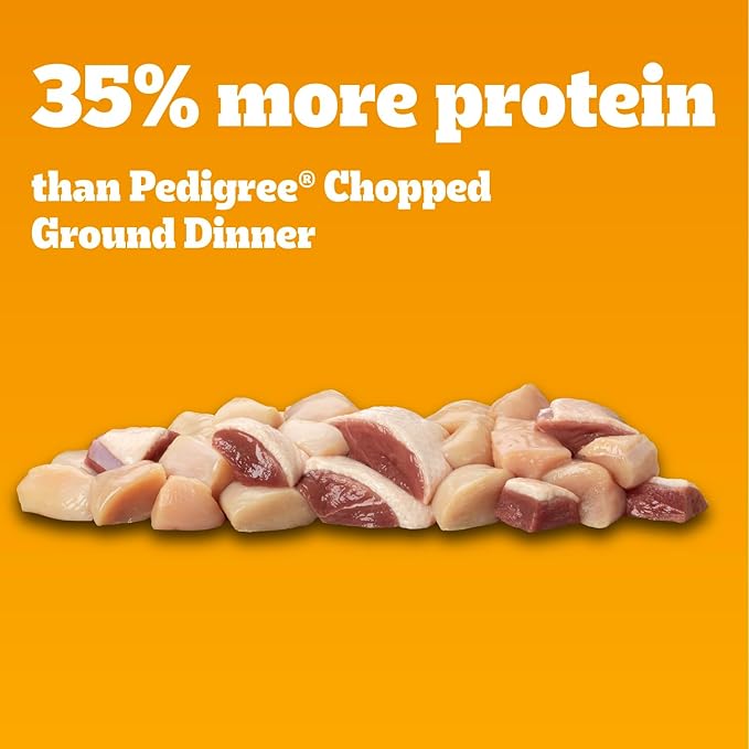 Pedigree High Protein Wet Dog Food, Adult Soft Canned Dog Food, Chicken & Duck Flavor, 13.2 oz. Cans, 12 Count