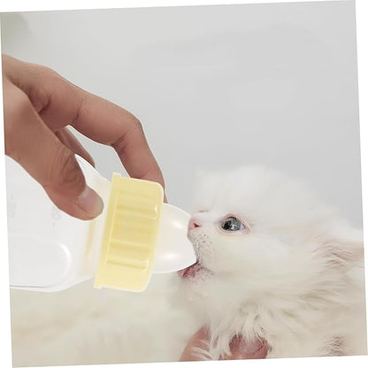 HANABASS Pet Nursing Bottle Kit for Puppies and Kittens Durable Feeding Bottle with Soft Nipple for Safe Drinking Small Animal Milk Feeder for Rabbits and Pets