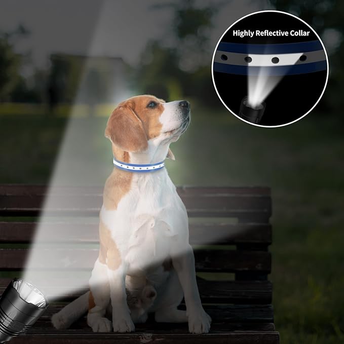 PaiPaitek Shock Collar Replacement Strap 2-Pack - Compatible with Jugbow, Garmin, Patpet | 3/4 Inch Adjustable TPU Collar for Dogs | Waterproof & Reflective Design for Training, Walking