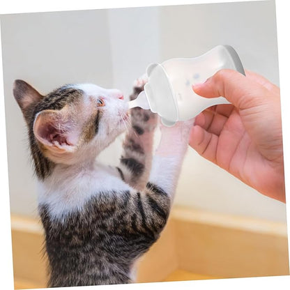 COLLBATH Pet Feeding Bottle Nursing Bottle for Small Pets for Kittens Puppies Newborn Animals Leak Design Easy to Lightweight Portable Milk Feeder