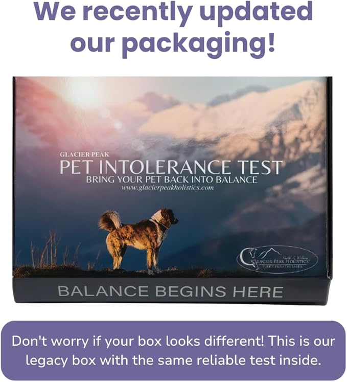 Glacier Peak Holistics, The Original Pet Intolerance Test - Screen Over 395 Food and Environmental Stressors, A Hair and Saliva Kit for Cat and Dog Sensitivities (Results in 7-10 Business Days)