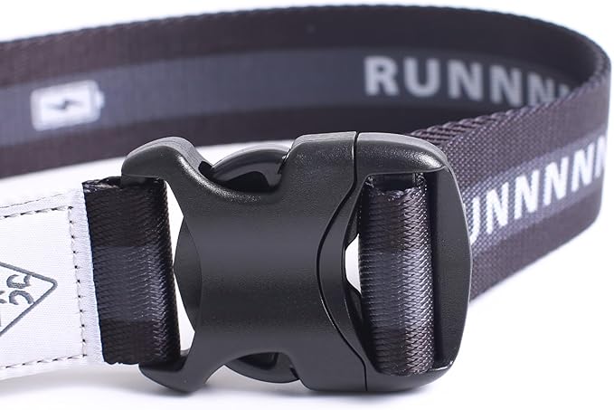 Hands Free Dog Leash, Heavy Duty with Waist Belt & Storage Pouch, Strong Pull Control, Two Handles Bungee for Running & Walking, Big & Medium Dogs, Black