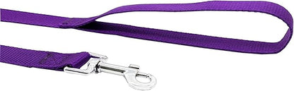 Nylon Training Dog Leash for Small Medium Large Dogs, 15ft 20ft 30ft 50ft Long Leash Dog/Puppy Lead for Obedience Recall Training, Camping (20ft, Purple)