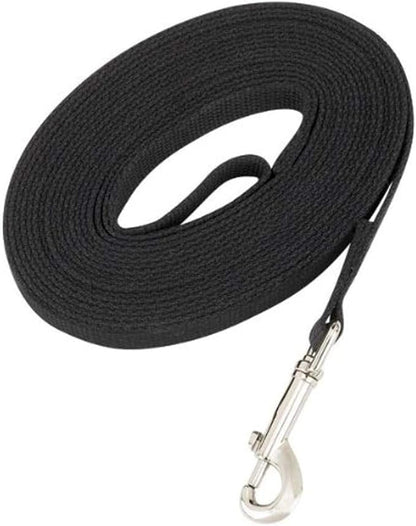Guardian Gear Cotton Web Dog Training Lead 50'x5/8", Black