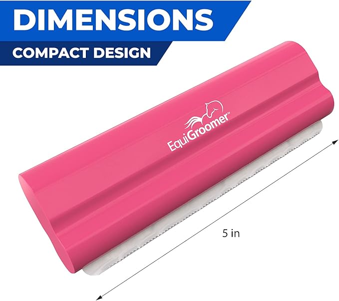 EasyGroomer Deshedding Brush for Dogs & Cats – Undercoat Grooming Tool for Short & Long Hair, Removes Loose Fur & Dirt, Reduces Shedding for Small & Large Pets, Pink