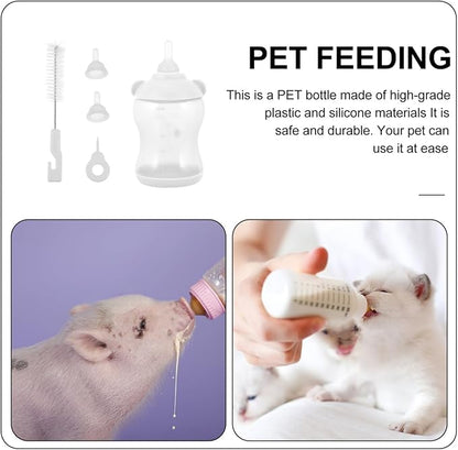 GANAZONO Breast Feeder for Puppies and Kitten Easy Clean Reusable Bottle Pet Nursing Bottle Lightweight Portable Design Small Dog Cat Milk Feeder