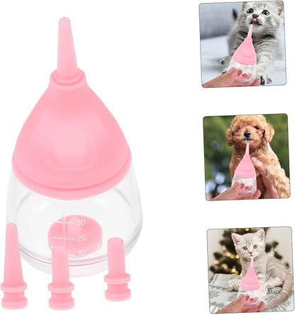 MERRYHAPY Silicone Nursing Bottle for Kitten Puppy Feeder Cat Dog Milk Replacer Animal Feeding Bottle