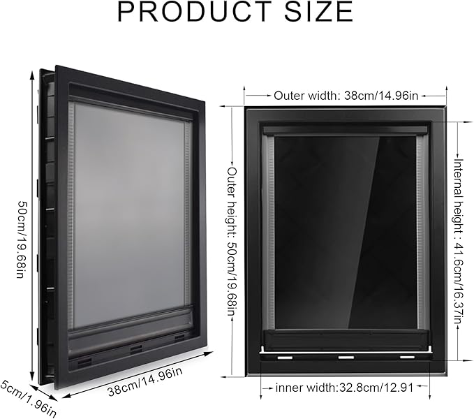 YOXIER Dog Door for Sliding Glass Door,Gates for Dogs Indoor with Door, Extreme Weather Doggy Door, Big Dog Door for Large and Extra Large Dogs Up, Dual Flap Insulated Dog Door 1 Set
