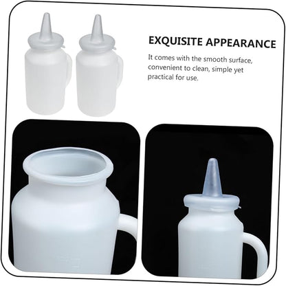 Happyyami 2pcs Calf Feeding Bottle Nursing Feeder for Newborn Livestock Portable and Easy Calves and
