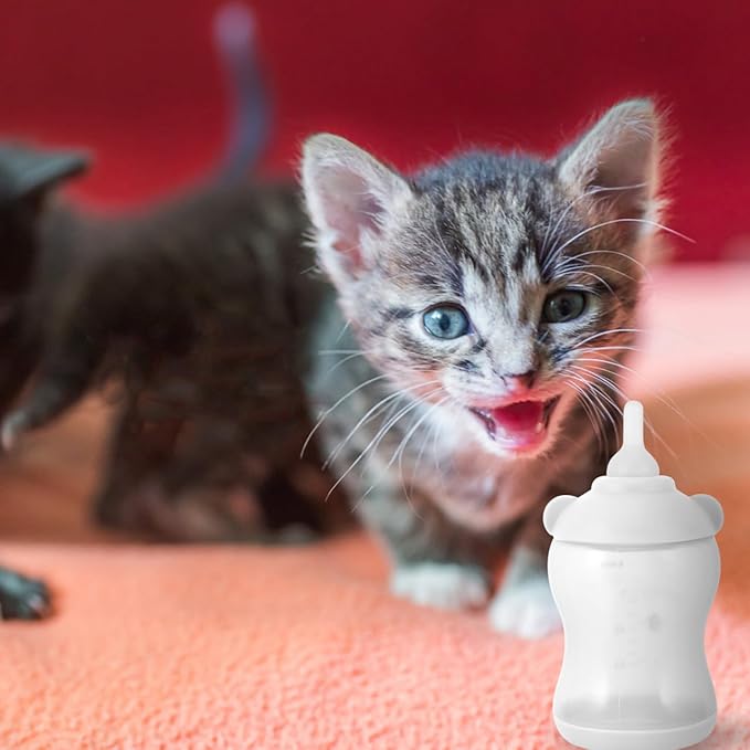 GANAZONO Breast Feeder for Puppies and Kitten Easy Clean Reusable Bottle Pet Nursing Bottle Lightweight Portable Design Small Dog Cat Milk Feeder