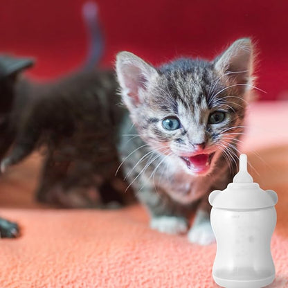 GANAZONO Breast Feeder for Puppies and Kitten Easy Clean Reusable Bottle Pet Nursing Bottle Lightweight Portable Design Small Dog Cat Milk Feeder