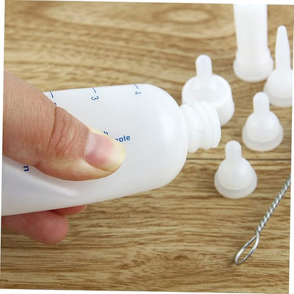 Milisten Professional Kitten Milk Bottle Set Pet Nursing Feeding Bottle Kit for Puppies and Kittens