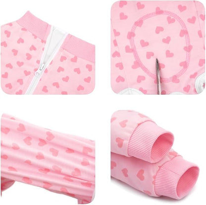 Surgery Recovery Suit for Small Medium Dogs, Long Sleeve Dog Onesie for Surgery Female Dogs Pajamas Abdominal Wound Bandages Surgical Suit Recovery Suit for Shedding Skin Disease