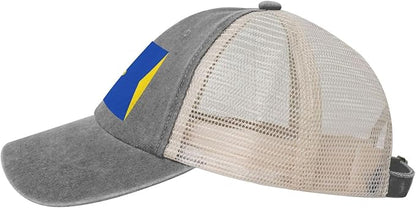 Classic Wormer vlag Denim mesh Cap Truck Driver Baseball hat Breathable Adjustable dad caps Black