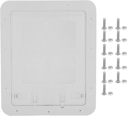 Qiilu Magnetic Flap Pet Screen Door with Ventilation for Small Dogs and Cats - Easy Install with Lockable Insert - Pet SuppliesDogsDoors, Gates & Ramps (S)