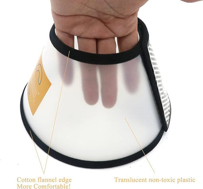 Plastic Pet Recovery Collars & Cones for Dogs and Cats After Surgery Adjustable Dog Neck Cone Surgical Elizabeth E-Collar Prevent Biting and Stop Licking Wound (XXXL)