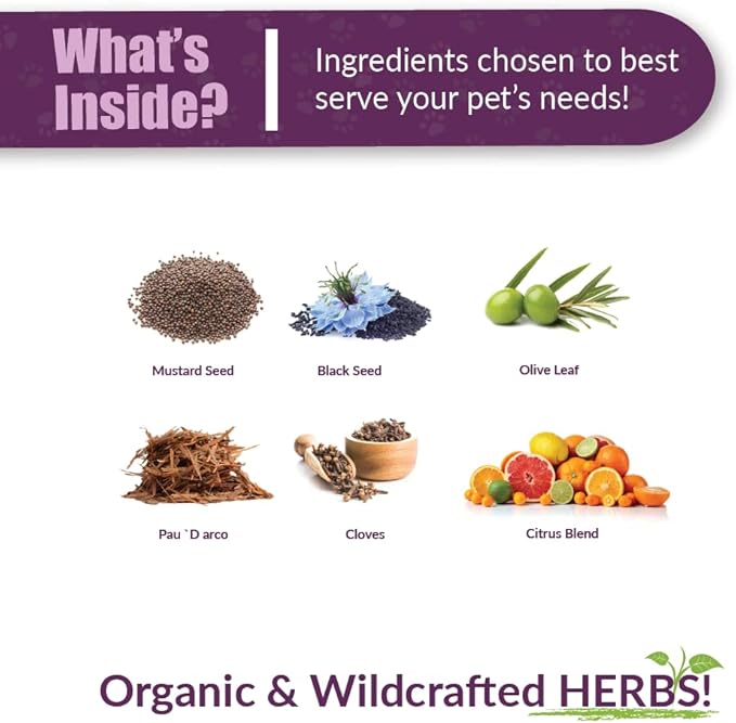Amber NaturalZ Tossa K Kennel Bark Herbal Supplements for Dogs and Puppies | Canine Herbal Blend for Respiratory Health | 4 Fluid Ounce Glass Bottle | Globally Sourced Ingredients | Made in The USA