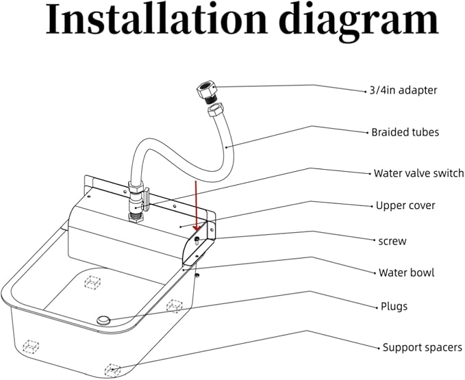 Small Automatic Water Dispenser for Dog,Automatic Fill,304 Stainless Steel with Drain Hole and 4 Support Spacers for Chicken, Ducks, Geese, Dog, Cat and Livestock
