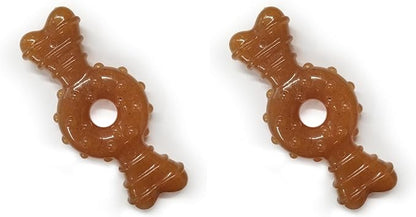 Nylabone Power Chew Ring Bone Chew Toy, Dog Toys for Aggressive Chewers, Flavor Medley, X-Small - Up to 15 lbs. (Pack of 2)