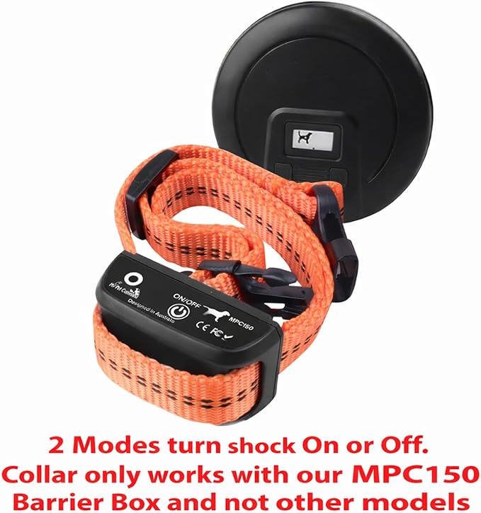 My Pet Command, Indoor Pet Barrier Adjustable Range, Static Tone Correction, Hidden Fence for Dogs Containment Collar, Wireless Pet Gate Keeps Areas Off Limits, Rechargeable Collars Extra Collar only