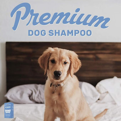 OLIVER'S CHOICE Dog Shampoo with Oatmeal, Aloe & Shea Butter – Deodorizing Puppy Shampoo for Smelly Dogs, Itchy Skin Relief, Paraben-Free, Biodegradable, Cruelty Free – 14 fl. oz