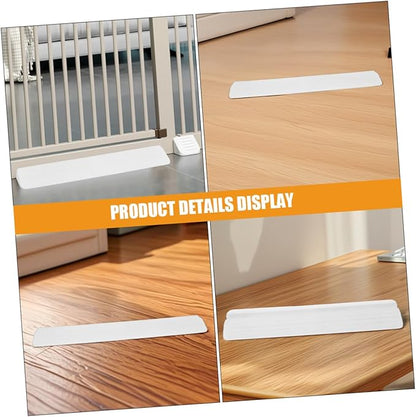 KOMBIUDA 2pcs Gate Support Feet for Height Transition - Floor Bridge for Doorway Ramp Easy Installation White Kick Accessory