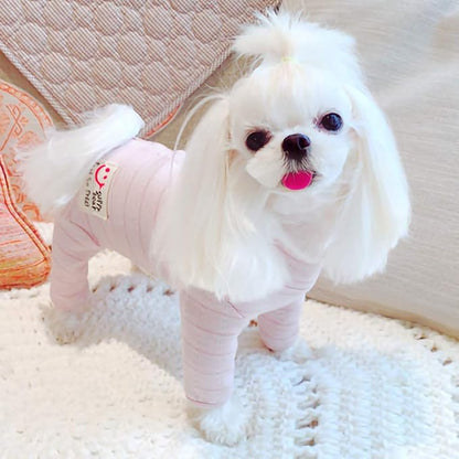 RSS Recovery Suit for Surgery - Abdominal Wounds Bandages, Full Coverage Dog Bodysuit for Female Dogs - Prevent Licking (RSS08-Fpink-S)