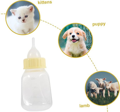 Happyyami Dog Cat Pet Nursing Bottle Set Puppy Bottle Feeder Pet Pacifier for Kitten Puppy Milk Feeder Reusable Nursing