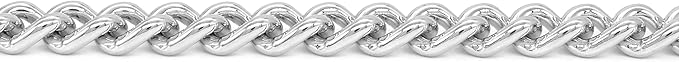 Herm Sprenger - Chrome Plated Steel Dog Training Collar - Narrow Round Links Slip Dog Chain - for Small Medium Large Dogs - Professional Training Collar - Made in Germany (16 inches (40 cm))