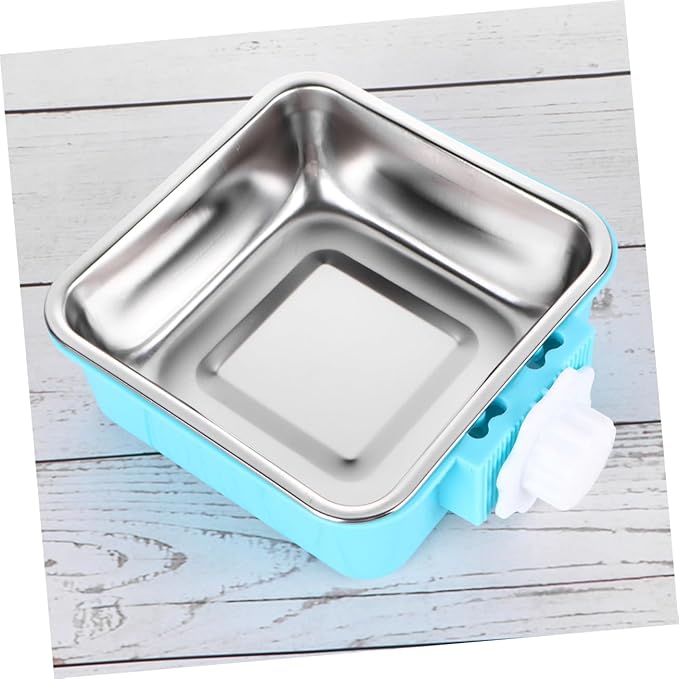 Milisten Pet Feeder Fixed Stainless Steel Bowl Dog and Cat Easy Wash Pet Supplies Large Dog Feeder